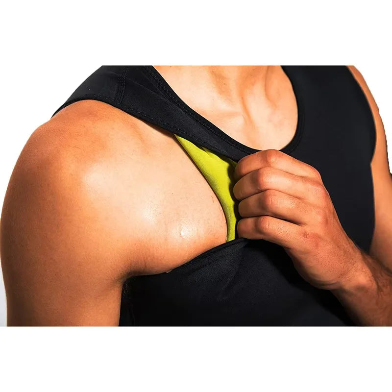 Men Slimming Body Shaper Modeling Vest Belly Reducing Shapewear Fat Burning Weight Loss Waist Trainer Sweat Corset Gym Tank Tops