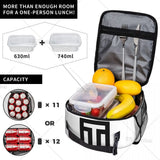 Custom Golf Logo Reusable Lunch Bag Warm Cooler Insulated Lunch Box with Pocket for Men Women Student School Trip Picnic