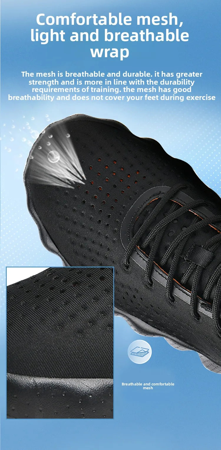 ClaWave Unisex Massage Cushioning Running Sneakers — Breathable Knit, Non-Slip