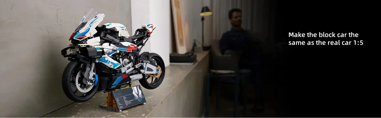 1920pcs Motorcycle Building Bocks Simulation Model Decoration Assembly Model Difficult Moc Toys Boys Educational Creature Gifts
