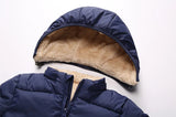 Kids’ Plush Cartoon Hooded Jacket