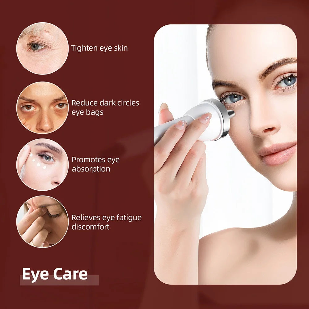 Ultrasonic Facial Beauty Device – Face & Eye Lift Massager