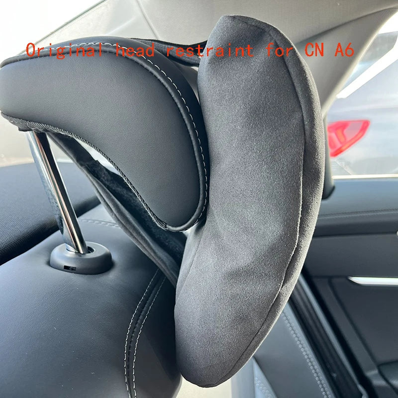 Car Seat Neck Top Quality Support Pillow Soft Headrest With Adjustable Strap from A6 A7 Q7 Q5L for A3 A4 A5 A6 A7 A8 B6 B7
