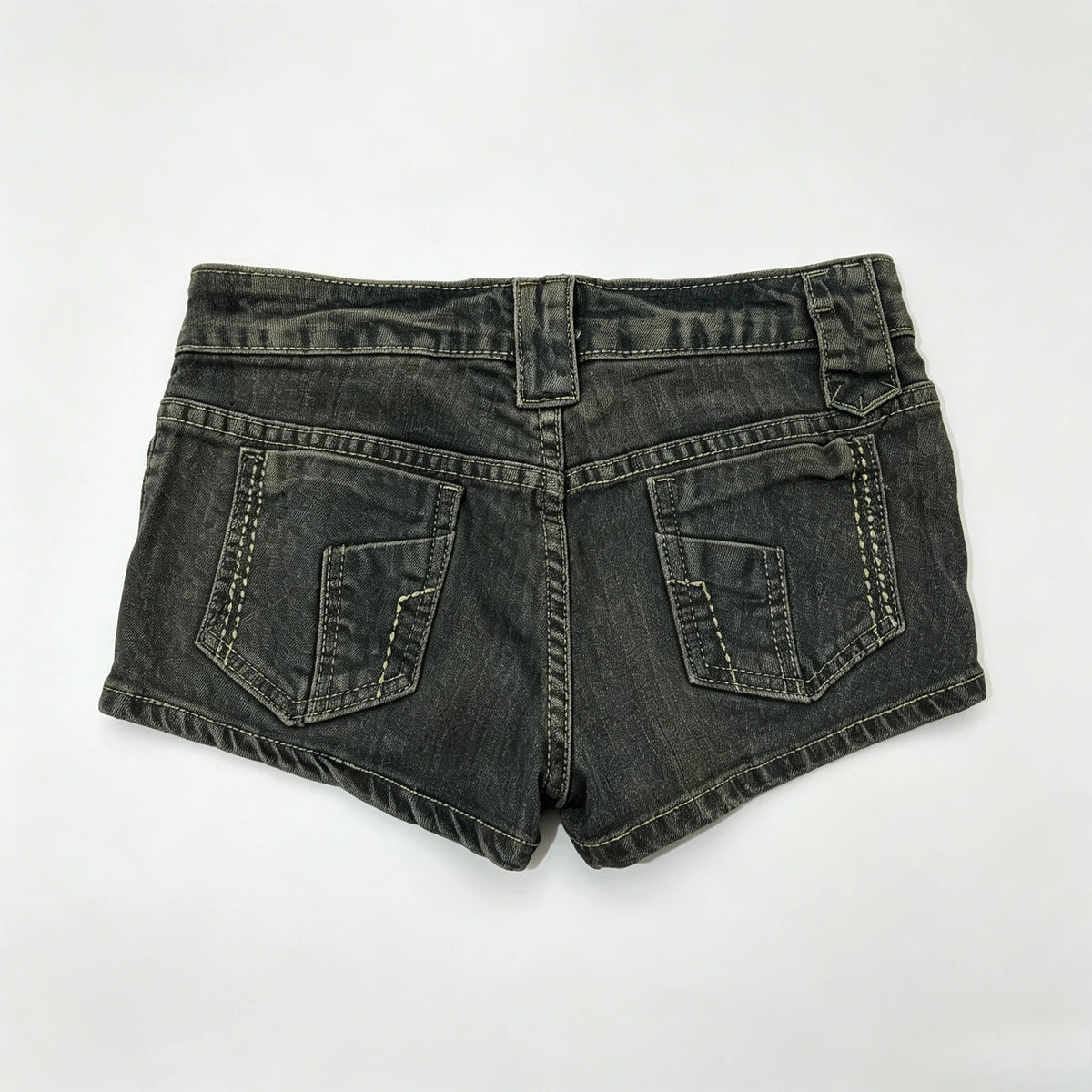 Women's Y2K Low-Rise Distressed Denim Shorts