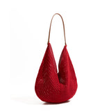 MABULA Casual Woven Beach Large Capacity Slouchy Shoulder Bag Hollow Out Weaving Underarm Bags Holiday Tote Handbag for Women