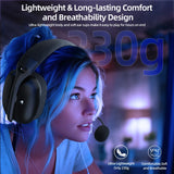 ATTACK SHARK L80PRO Wireless Gaming Headset Tri-Mode 2.4G Bluetooth Wired Ultra-Light Low Latency Noise Cancelling with Mic