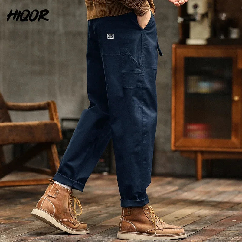 HIQOR Men's Relaxed Cargo Pants – Vintage Safari Style