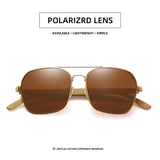 GM Fashion Retro Metallic Square Sunglasses for Women and Men Luxury Designer Brands Popular Driving Bamboo and Wood Sunglasses