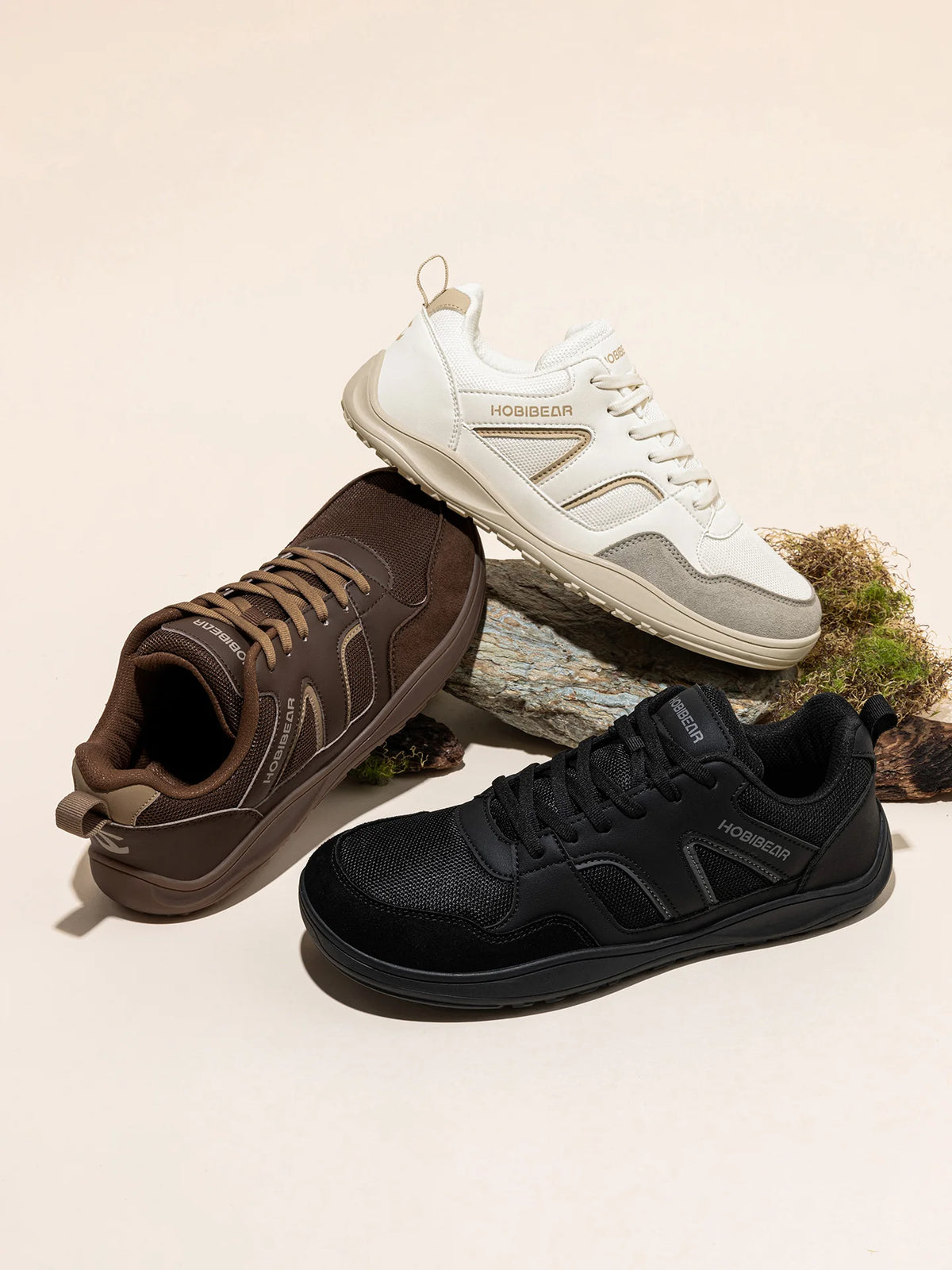 HOBIBEAR Unisex Width Toe Box Shoes Barefoot Zero-Drop Sole Sneakers Lightweight Flexible Minimalist Walking Shoes