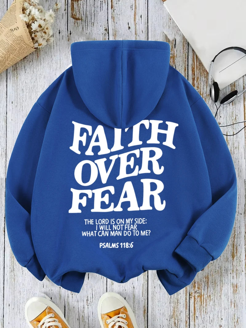 Faith Over Fear Fleece Hoodie