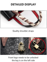 CH Fashion Brand Women's Handbag Large Capacity Casual Diagonal letter Silver Fox Is PU Leather Shoulder Bag