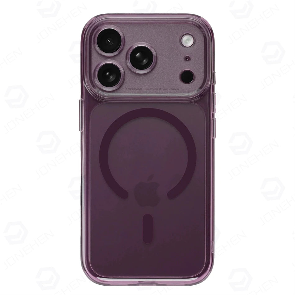 Magnetic Clear iPhone Case with Camera Button
