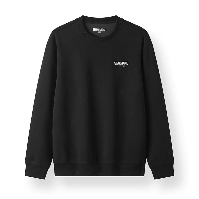 Semir Unisex Sweatshirt Regular Shoulder Crew Neck Soft Cotton Feel Pullover Everyday Casual Style Autumn Top 2026