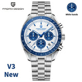 PAGANI DESIGN Meteorite Dial Luxury Quartz Watch For Men Speed Sport Chronograph Waterproof AR Sapphire crystal Wrist watch Men