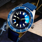 Tandorio 41mm 62MAS Black Gray Dial NH35A Automatic 300M Diving Men's Watch Ceramic Bezel Green Lume Bow Sapphire Glass