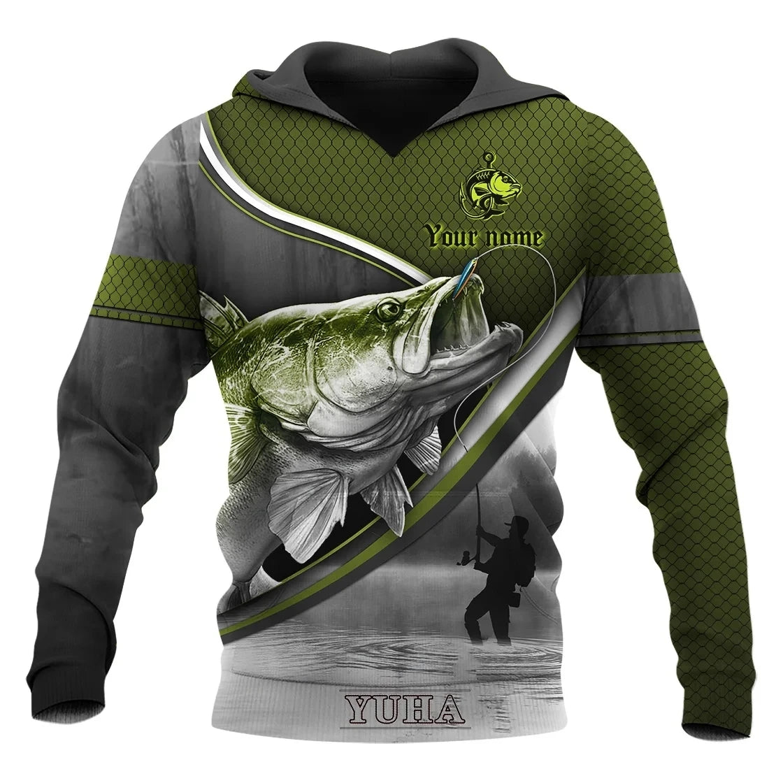 Marlin Fishing Camo 3D Pullover