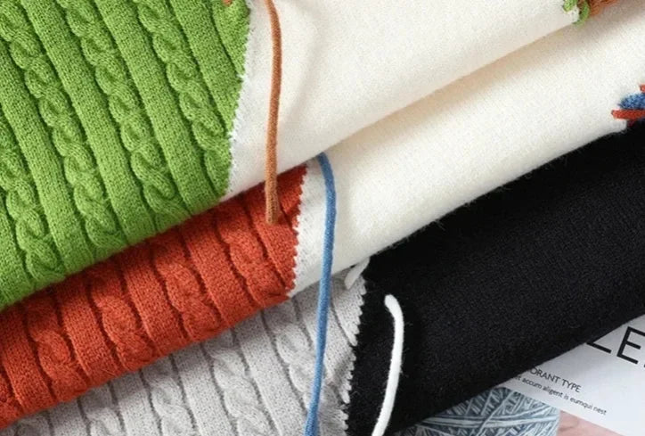 High Street Patchwork Pullover