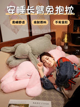 Lovely Giant Animal 90cm 120cm Soft Cartoon Big Ear Bunny Plush Toy Rabbit Stuffed Pillow Girl Gift