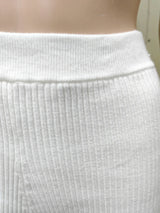 Tossy Fashion Knit 2 Piece-Set Shorts Women Clothes Patchwork Ribbed Backless Cropped Top And High Waist Knitwear Shorts Outfits