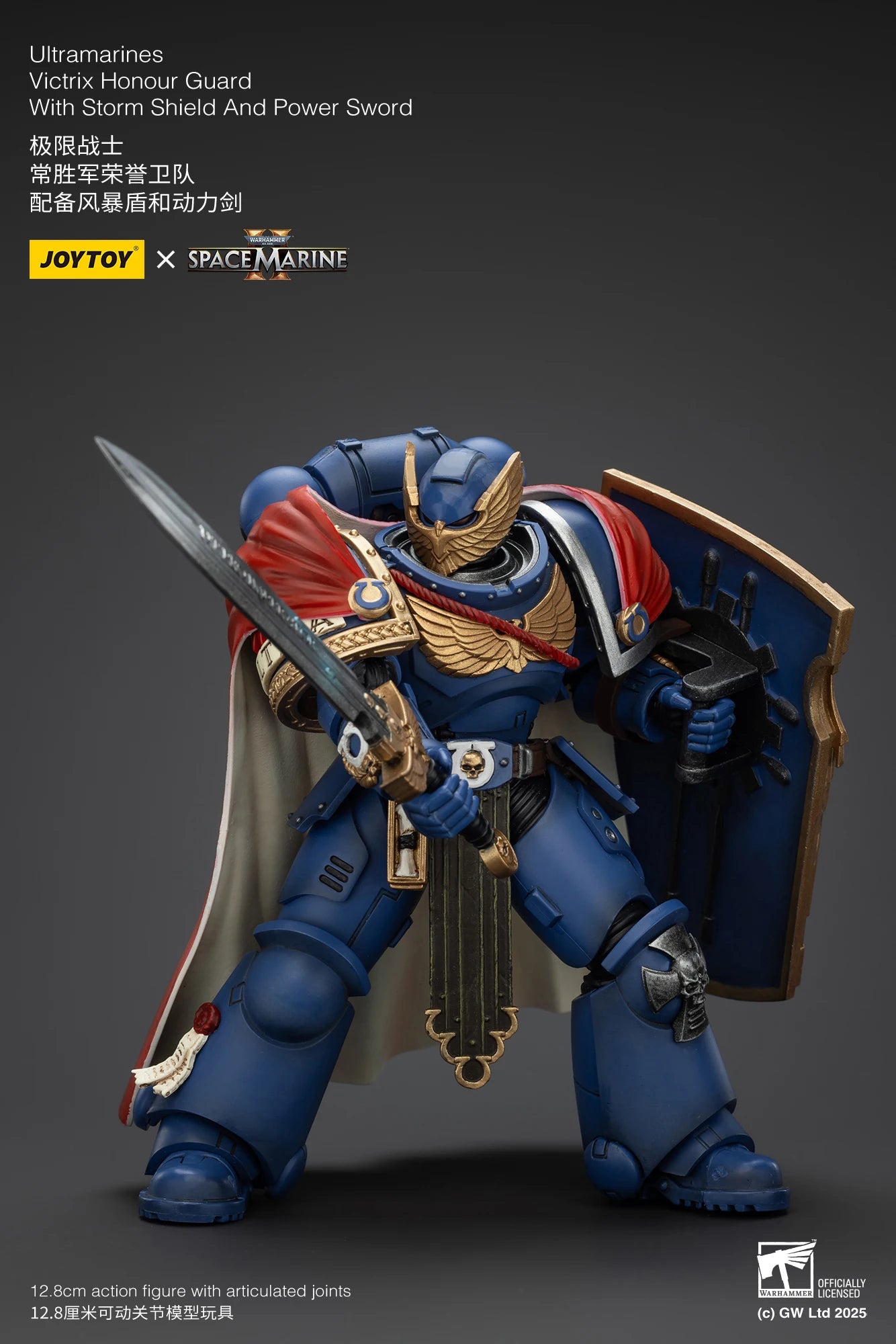 JOYTOY Warhammer 40k 1/18 Action Figures Ultramarines Marneus Calgar, Chapter Master Ultramarines Victrix Honour Guard