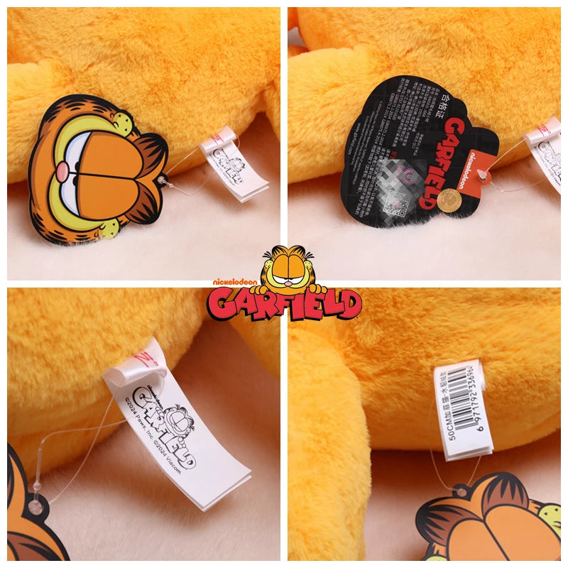 ORIGINAL Garfield Kawaii Soft Plush Toys Keychain Cute Cats Anime Stuffed Animals Peluche Doll Pendants Birthdays Gifts For Kids