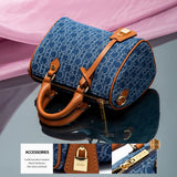 Women's Cowboy Splicing Pillow Bag