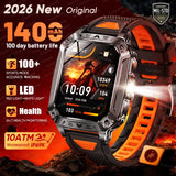 2026 Military-Grade Outdoor Sports Smartwatch 1400mAh
