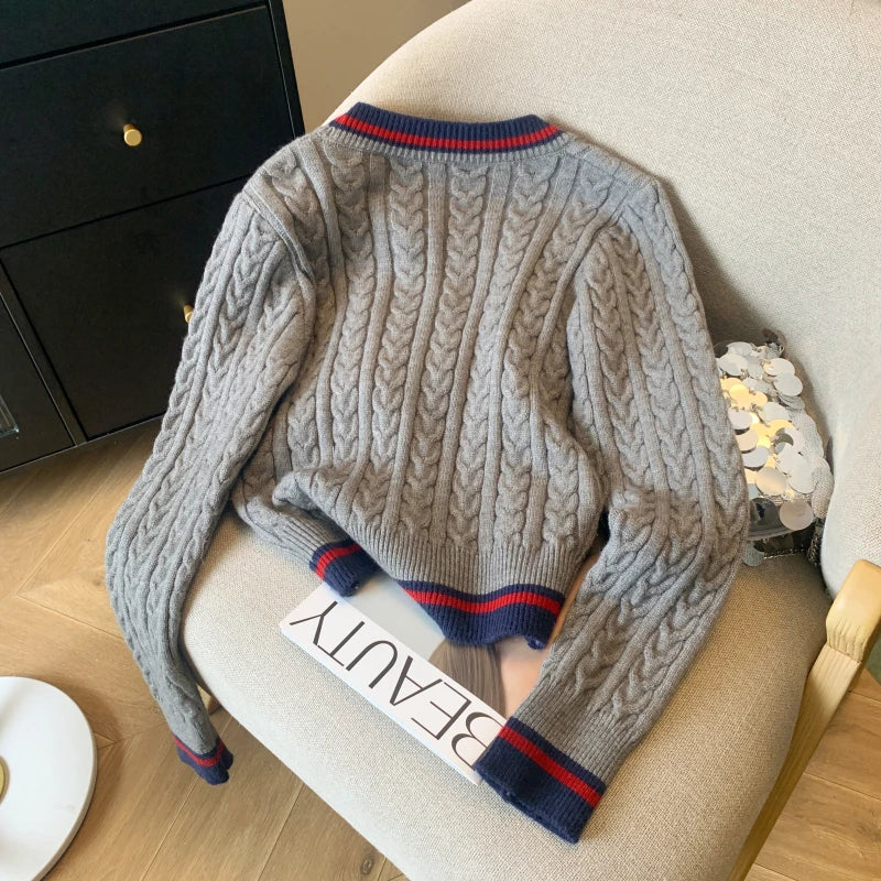 Women's V-Neck Knit Sweater