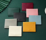 Ultra Thin Genuine Leather Card Holder 8 Slots Mini Wallet Slim Credit Card Case for Men Women