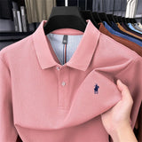 Premium Cotton Embroidered Long Sleeve Polo Shirt