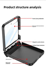 Samsung Galaxy Z Flip Magnetic Case with Hinge Protection