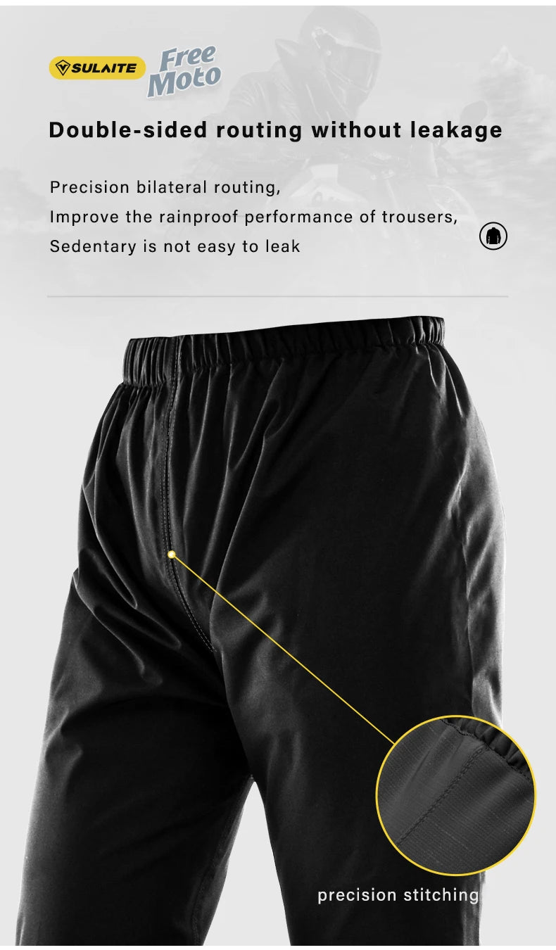 SULAITE Men's Waterproof Reflective Rain Suit – Jacket & Pants