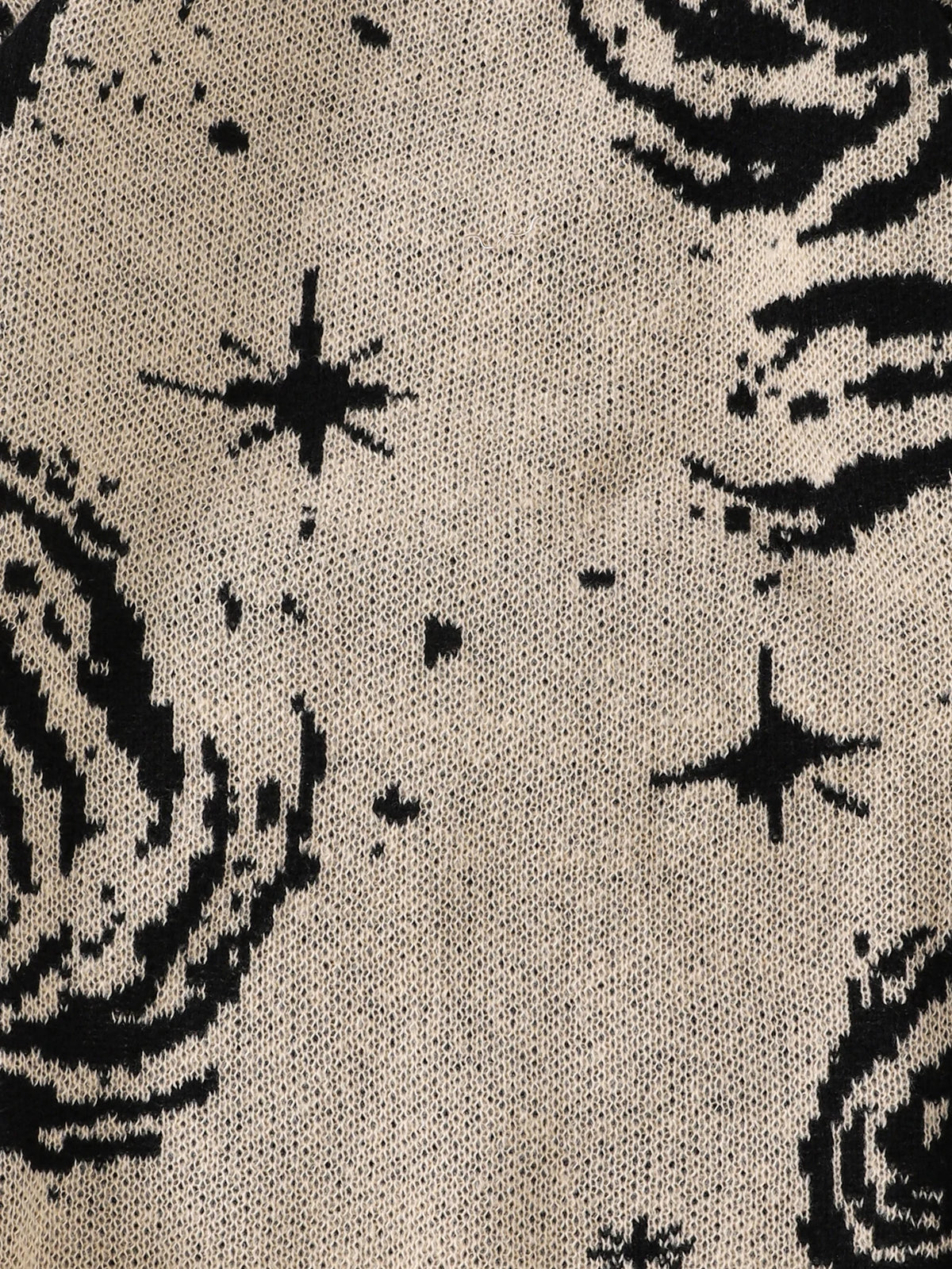 Men's Abstract Star Knit Crew Neck Sweater