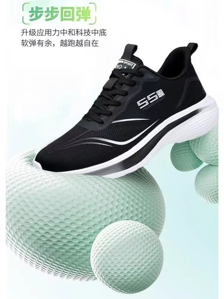 Men's Breathable Mesh Casual Sneakers — Lightweight, Non-Slip Soft Sole
