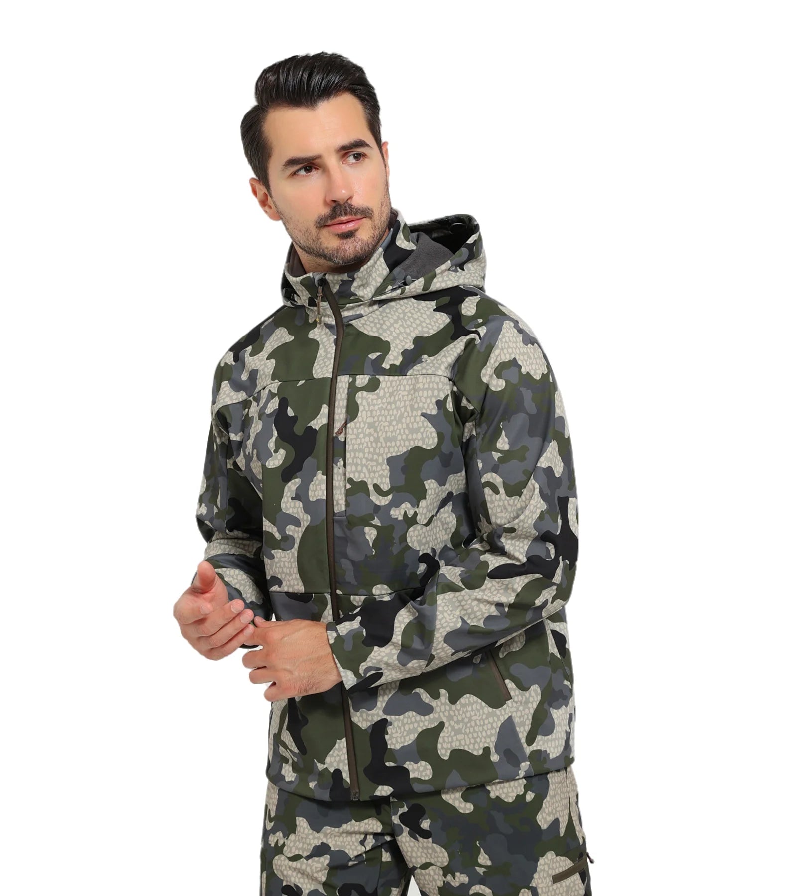 Men's Jetstream 3-in-1 Fleece Hunting Jacket Windproof Waterproof Breathable Lightweight Functional Steam Permeable
