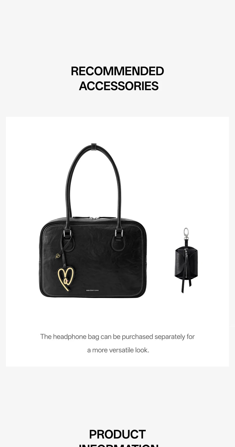 Amazing Song Toast Tote — Large Top Grain Leather Bag