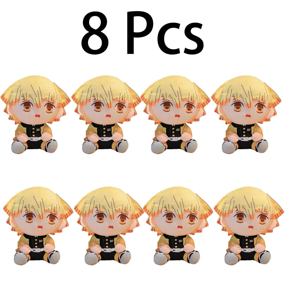 20cm Hot Japan Demon Slayer Plush Dolls Lovely Anime Kimetsu No Yaiba Kamado Tanjirou Nezuko Zenitsu Kyoujurou Toys Kids Gifts