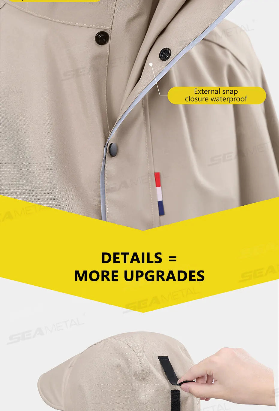 BLALION Thicken Oxford Waterproof Rain Poncho