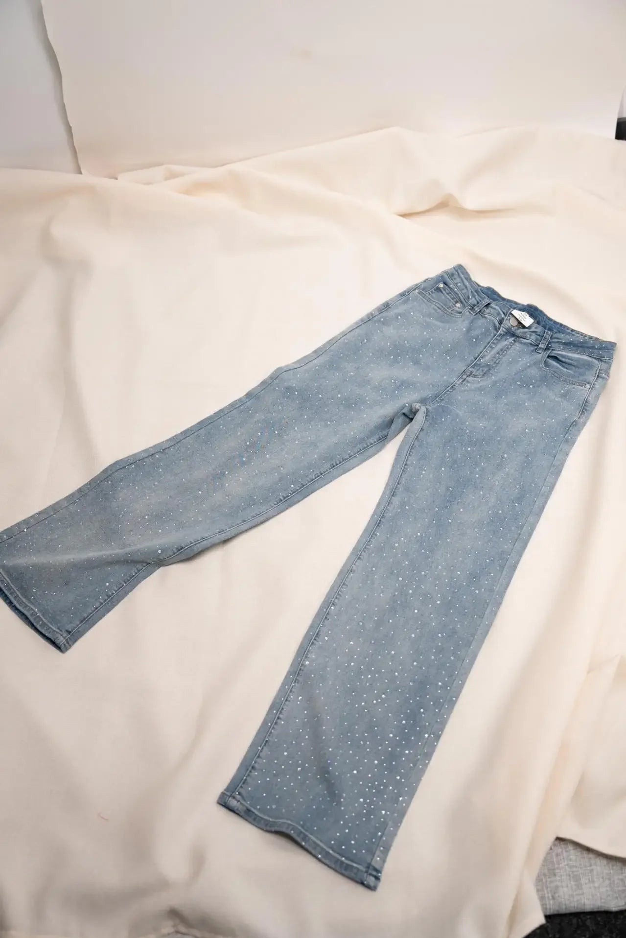 Women's Diamond Straight-Leg High-Waist Jeans