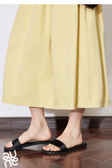 Toyouth Women's Cotton A-Line Midi Skirt | S–XL