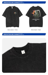 Bakugou Katsuki Vintage Wash Oversized T-Shirt