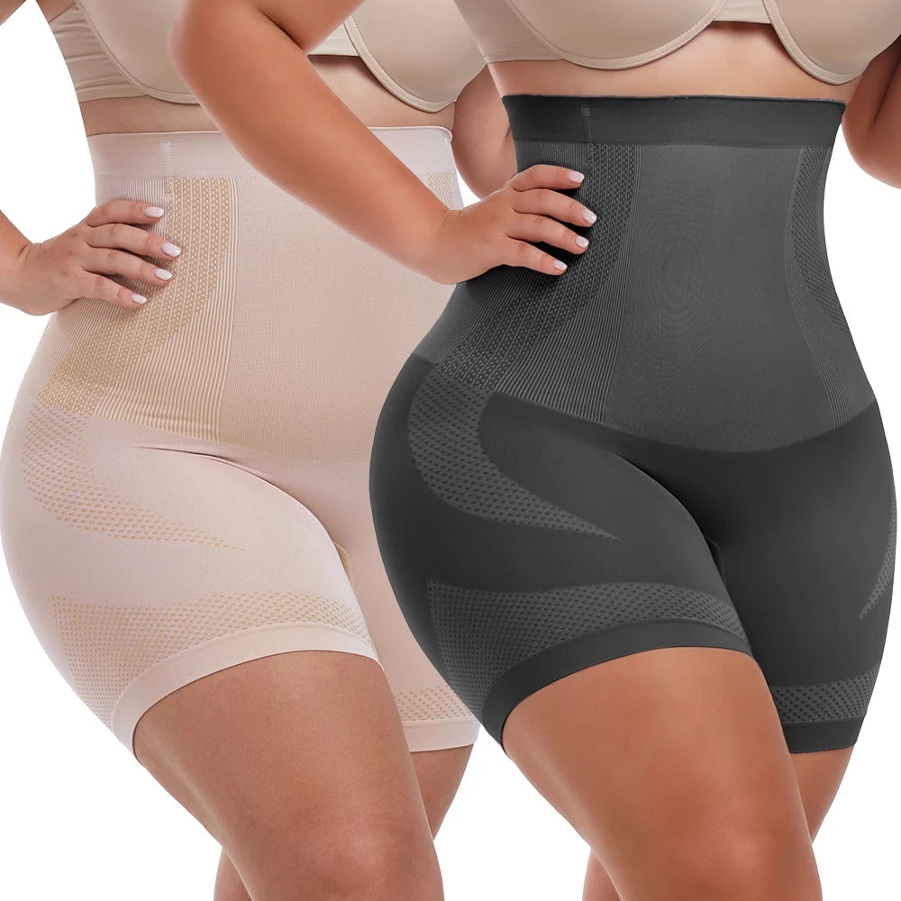 High-Waist Tummy Control Shaping Shorts