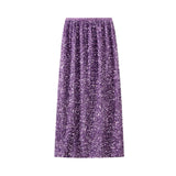 High Waisted Sequin Maxi Skirt Women Elegant Shiny Straight Skirts With Slit Summer Spring Black Long Sequin Skirt For Women