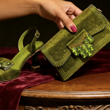 Rhinestone Pointed-Toe Heels & Bag Set | Party & Wedding