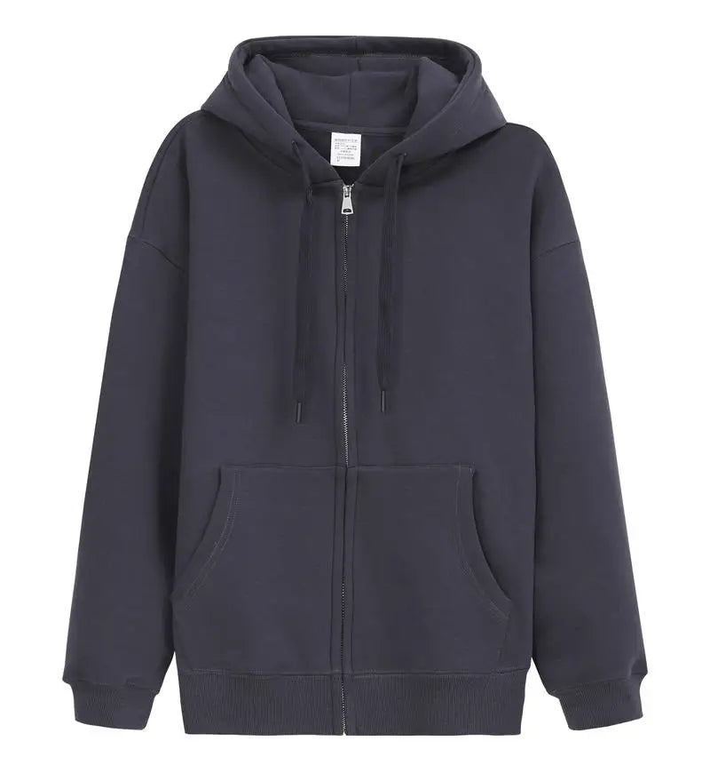 Unisex Oversized Zip-Up Hoodie
