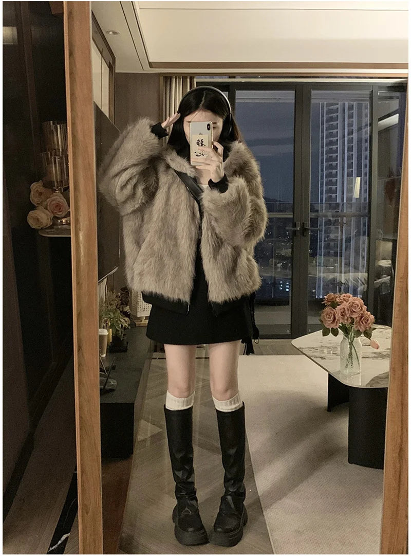 Double-Sided Hooded Winter Parka