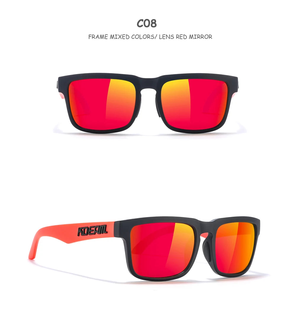 KDEAM For Young Age Small Size Polarized Sunglasses Reduce Glare and Enhance Clarity for Outdoor Sport Youthful Sun Glasses TR90