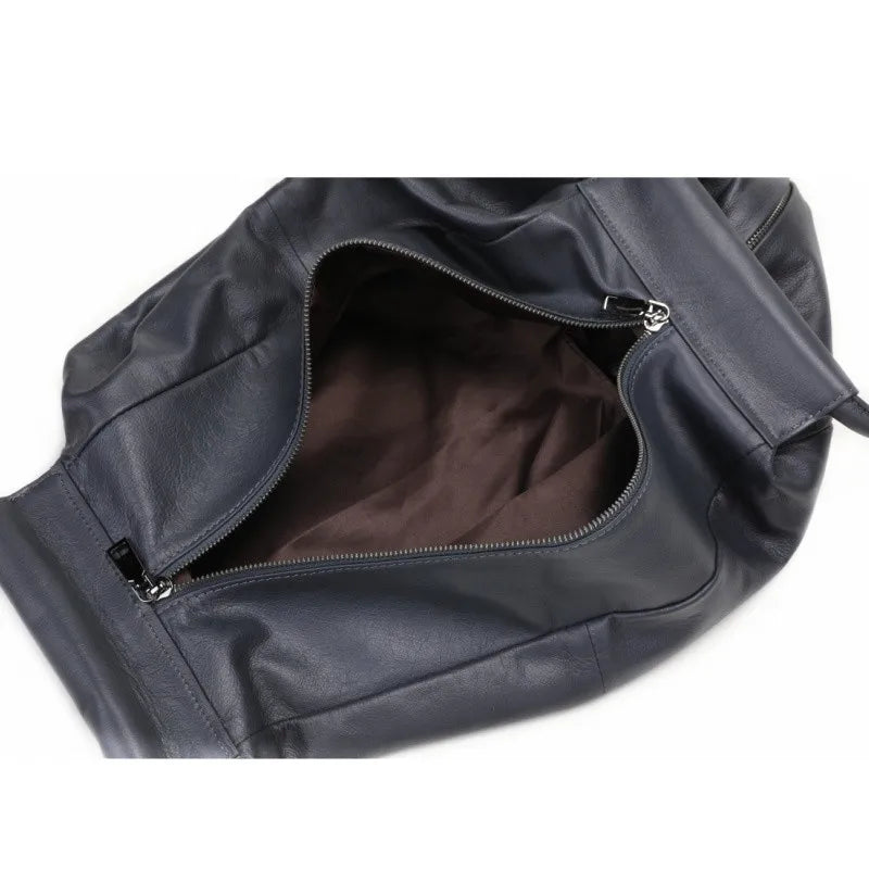Slouchy Soft Cowhide Large Capacity Purses Handbags For Women 2026 Genuine Leather Shoulder Bags Travel Bag Underarm Wrist Bags