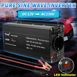Pure Sine Wave Inverter | DC 12V to AC 220V | 1000W–3000W