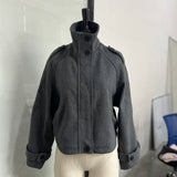 Women's Stand Collar Zip Jacket – Autumn/Winter